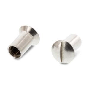 Item 9061 - Raised countersunk head sleeve nuts with slot
