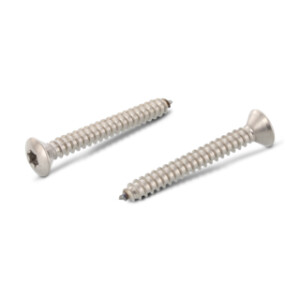 ISO 14587 - Raised countersunk tapping screws six lobe drive