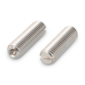 DIN 438 - Slotted set screws with cup point