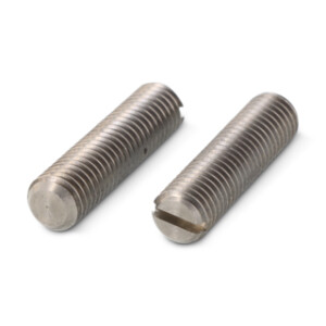 DIN 551 - Slotted set screws with flat point