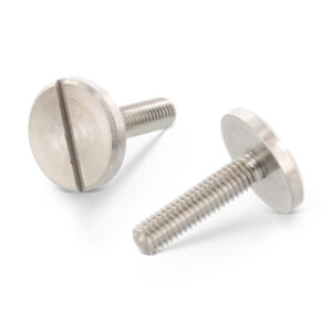 DIN 921 - Slotted pan head screws with large head