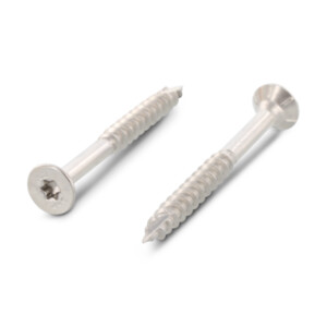 Item 9147 - Double CSK head timber screws with ribs, cutting point